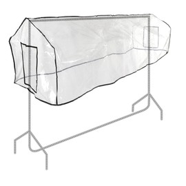 Hangerworld 6ft Clear Garment Rail Cover, Clothes Dust Protector Storage - Cover Only