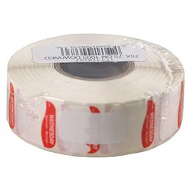 DayMark Safety Systems DissolveMark IT110037 Day of The Week Trilingual Dissolvable Label, Wednesday, 3/4" x 3/4", Red, Roll of 1000