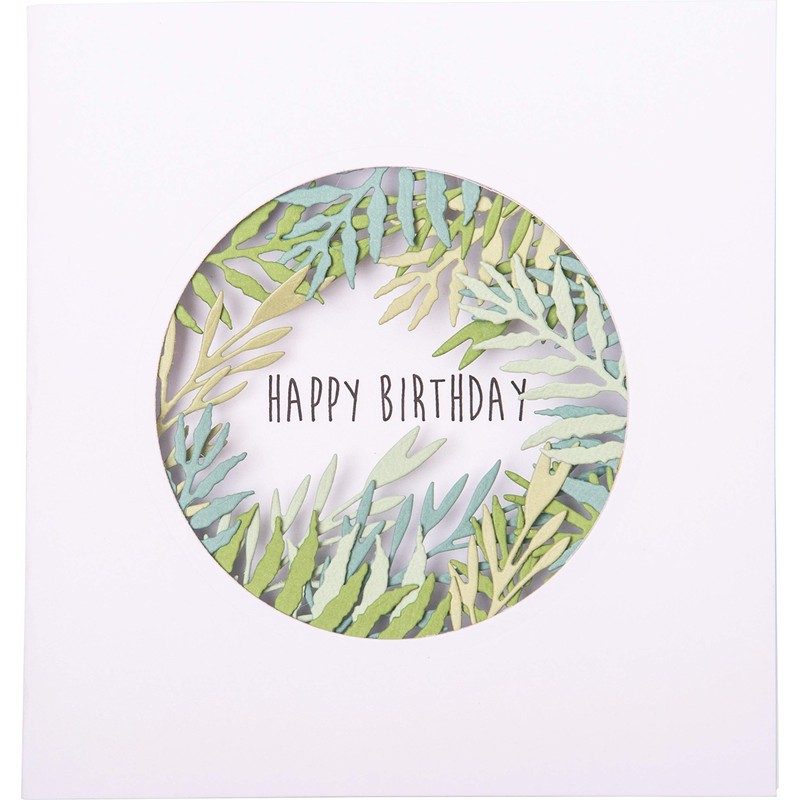 Sizzix Thinlits Die Set 5 Pack 664361 Natural Leaves, Multi-Colour,