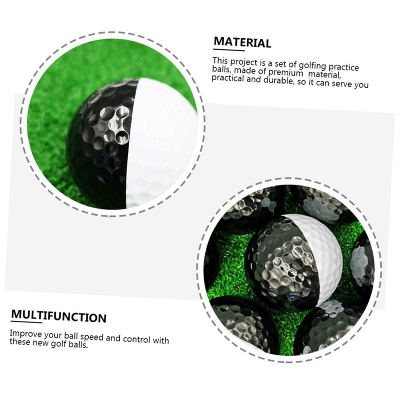CORHAD 2pcs Golfing Practice Balls Sports Ball Set Double Design
