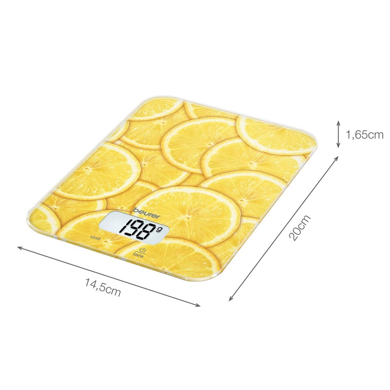 Beurer KS 19 slate kitchen scale, glass