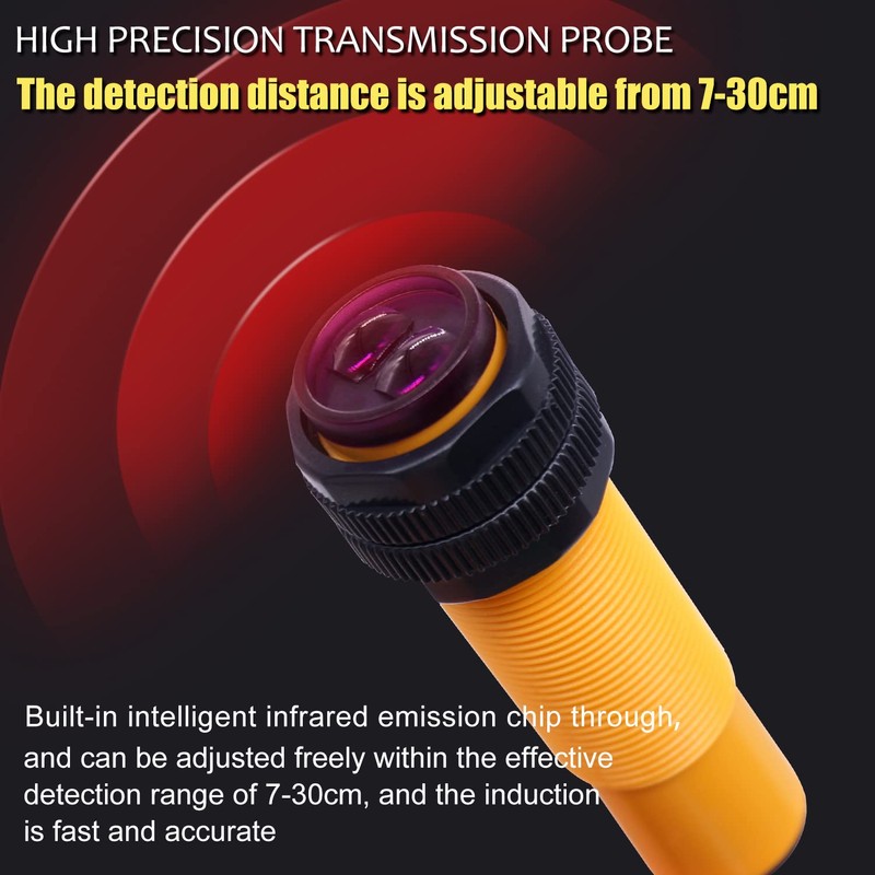 Taiss photoelectric Sensor 30cm Adjustable M18 Diffuse Reflection photoelectric Switch
