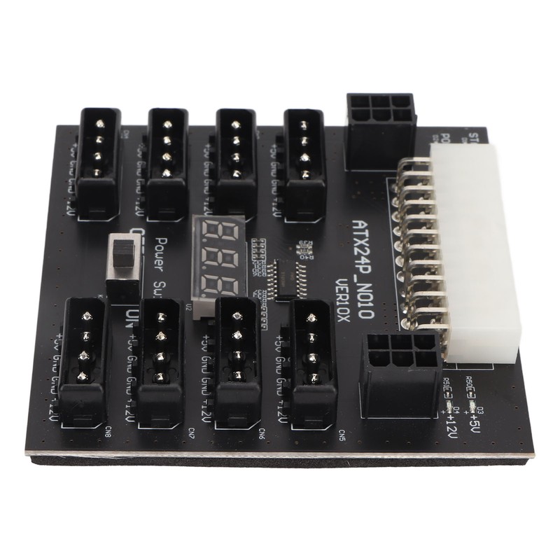 ATX PSU Power Board 5V 12V Output 24Pin to 8X