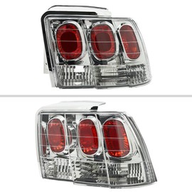 ALTEZZA TAIL LIGHT CHROME Made for and Compatible with 99-04 FORD MUSTANG