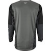 Fly Racing 2023 Adult Kinetic Jet Jersey (Grey/Dark Grey/Black, Large)