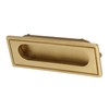 Brass Recessed Furniture Handle Kitchen Cupboard Cabinet Wardrobe Drawer Pulls
