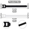 60Pcs Cable Ties Reusable Adjustable Cable Straps Hook and Loop