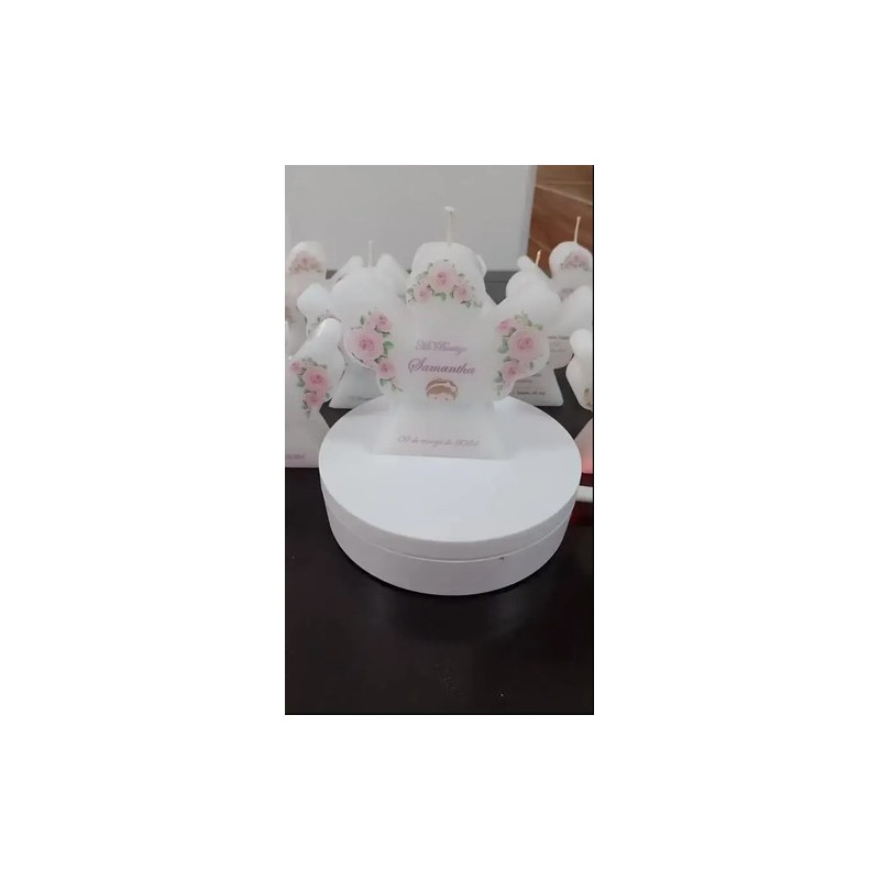 10 Velas Ángel Personalizadas Recuerdos Bautizo, Boda, Xv A