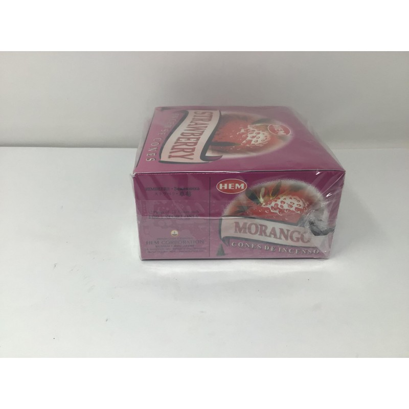 HEM Strawberry Incense Cone Type STRAWBERRY CORN 12 Box Set