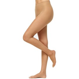 Nur Die Women's 712251 Tights, 20 Den, Brown-Braun (Mandel 116), 7