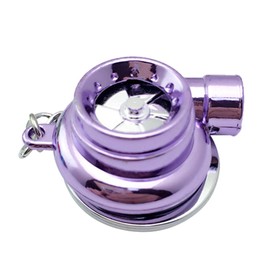 Mini Turbo Turbocharger Keychain Spinning Turbine Key Chain Ring Keyring Keyfob Car Keyring Car Interior Accessories
