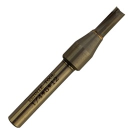 Rennie Tools - 5.5mm Cutting Diameter x 15mm Flute x 1/4" Shank TCT Tipped 2 Flute Straight Router Cutter Bit