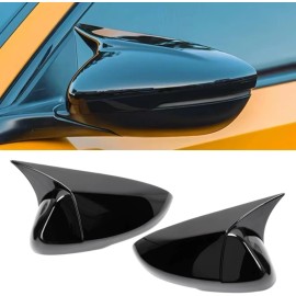 GEARZAAR FOR 2018-2022 ACCORD M STYLE GLOSS BLACK SIDE MIRROR COVER CAP OVERLAY W/O Qvohn