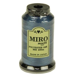 MIRO Multi Sewing Thread for Home Use, #80, 1366.4 ft (400 m) Roll, Color No. 111, Thin and Strong, Lock Thread, Single Sewing Use, Made in Japan