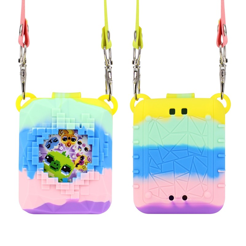 Silicone Case for Bitzee Magicals Digital Pet, Rainbow Multicolor, Cover