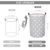 DOKEHOM 20 Inch Thickened Foldable Round Storage Laundry Baskets, Cotton