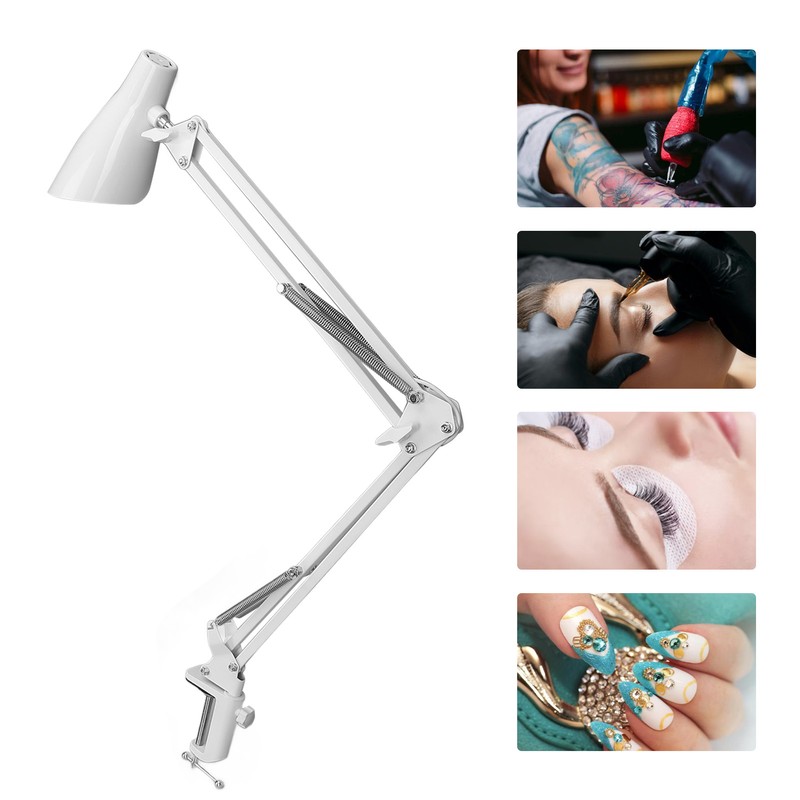 Swing Arm Desk Light with Clamp USB 3 Lighting 10