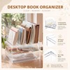 Ripeng Acrylic Desk Organizer with 2 Drawers, Vertical File Holder