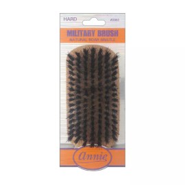 Annie Wooden Club Wave Military Brush Hard Natural Boar Bristles No Handle 2062