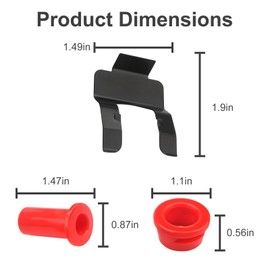VIDABTE 70903 Pushbutton Assembly for Weather Guard, Universal Red PushButton for Pack Rat Drawer Units