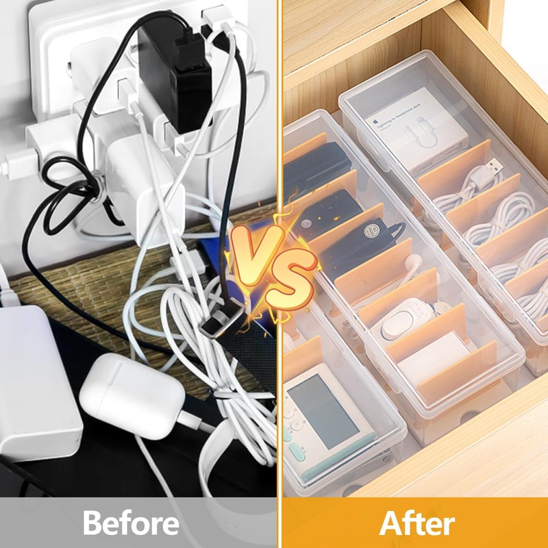 Cable Organiser Box, General Cable Storage Box, Cable Organiser with