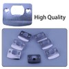 3 Pcs Door Latch Strike Plate D Shaped Striker Keep