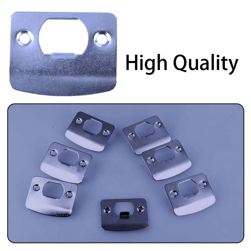 3 Pcs Door Latch Strike Plate D Shaped Striker Keep