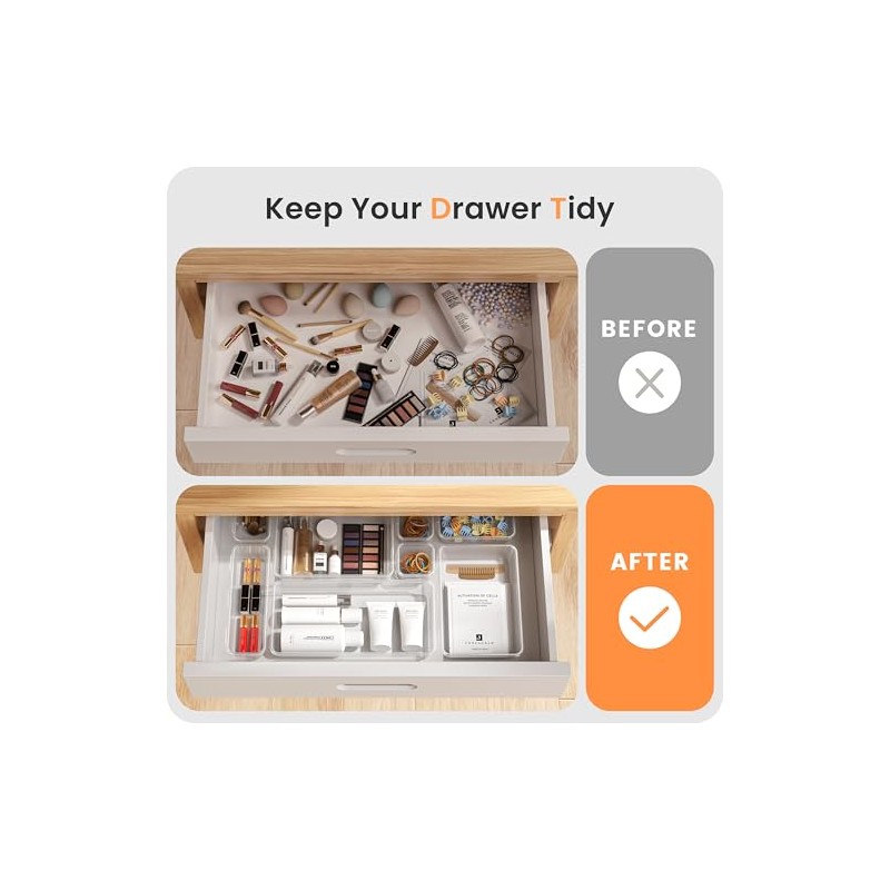 A-LuGei Military Grade Drawer Organizer - 28 Piece Set