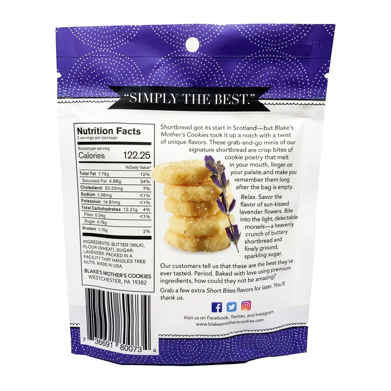 BLAKE'S MOTHER'S COOKIES SHORT BITES - LIGHT - CRUNCHY -
