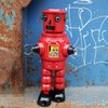 Freak Scene Robot Mechanical Roby Robot Tin Robot Red