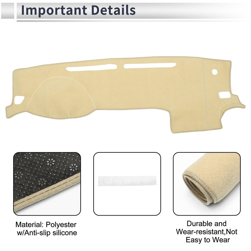 RATCHROLL Interior Dash Cover for Toyota Tacoma 2016-2022 Non-Slip Dashboard