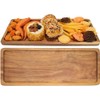 13.8 Inch Solid Wood Serving Platters and Trays of Natural