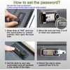 Book Safe with Combination Lock Dictionary Diversion Money Box, Portable