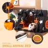 ITANDME Guinea Pig Hideout with Curtain Guinea Pig Bed Curtain