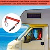 BOXOB Spring Breakaway Coiled Cable Strap, Trailer Brake Away Cable