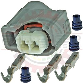 Ballenger Motorsports - 2 way Injector Connector & Ignition Coil Connector Kit, Gray (Compatible with Toyota # 90980-11875)