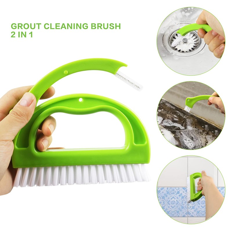 Paquete de 8 cepillos limpiadores de lechada, Herramientas de Limpieza