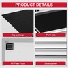 P.I.T. Mini White Tool Box, Portable 5-Drawer Micro Roll Cab