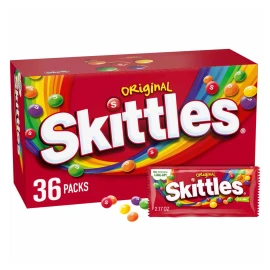 Skittles Original Chewy Candy, Full Size, 2.17 Oz, 36-Count