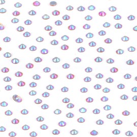 NCB 2880pcs Hotfix Rhinestones Flatback Crystal Rhinestones for Crafts Crafting Clothes Shoes DIY Decorations (Topaz AB, SS4 1.6mm)