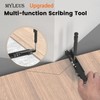 Multi-function Scribing Tool Upgraded, Construction Pencil- Aluminum Alloy Scribe Tool