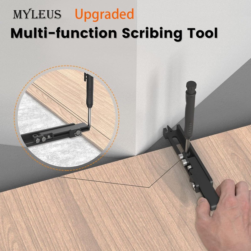 Multi-function Scribing Tool Upgraded, Construction Pencil- Aluminum Alloy Scribe Tool