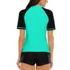 Halcurt UV Shirt, Women's Short-Sleeved Rash Guard UPF 50+ Swimming