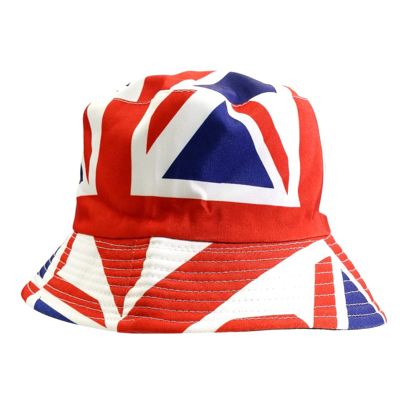 Rocking Party Union Jack Reversible Unisex Bucket Hat Olympics Britain