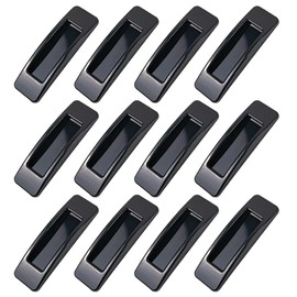 12 Pack Self-Stick Instant Cabinet Drawer Handle,Black Drawer Knobs Push Pull Helper,Auxiliary Door Window Cabinet for Kitchen, Bathroom, Bedroom (Black)