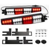 32LED Visor Lights 26 Flash Patterns Emergency Hazard Warning Strobe