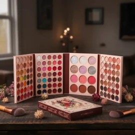 4 En 1 Paleta Sombras, Contorno, Iluminación Y Rubor