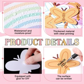 Janlaugh Christian Bulletin Board Decor BE A Light for All to See Sunday School Decoration Religious Bible Verse Rainbow Butterfly Cutouts for VBS School Sunday Classroom Prayer Board Supplies