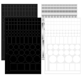Qianyu 4 Blätter LED Lichtblocker Aufkleber Lichtblockierende Aufkleber Selbstklebend Licht Dimmer Folie Lichtdimmer LED Abdunklungsfolie Stickers für Elektronikgeräte Haushaltsgeräte Router Controlle