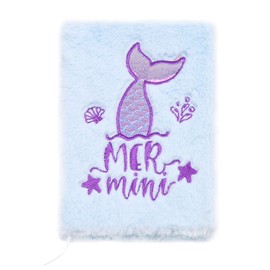 EXERZ Cute Mermaid Notebook Journal Diary Magic Notepad Office School Gift Present Modern To Own Use - Hologram Pink